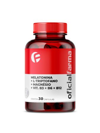 Melatonina, L-Triptofano, Magnésio, Vitaminas B3, B6 e B12