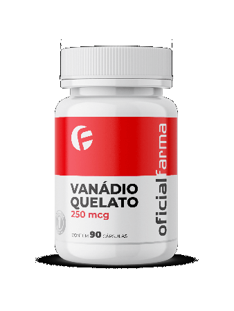 Vanádio Quelato 250mcg 90 Cápsulas