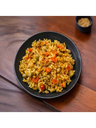 Por&ccedil;&atilde;o de Arroz Integral &agrave; Grega