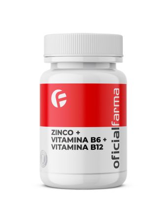 Zinco 15mg + B6 100mg + B12 500mcg