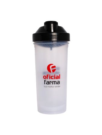 Coqueteleira Transparente e Preta 600mL