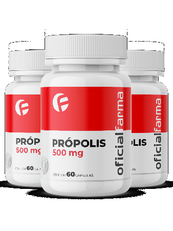 3 Pr&oacute;polis 500mg 60 C&aacute;psulas
