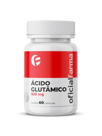 Ácido Glutâmico 500mg 60 Cápsulas