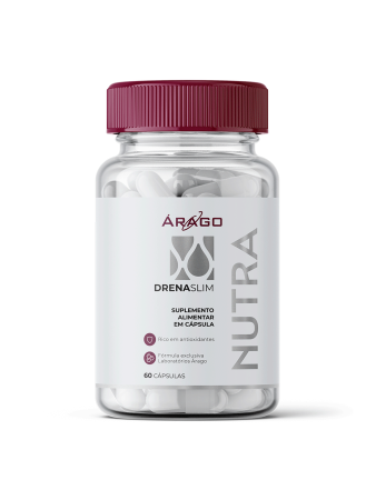 Árago Nutra Drena Slim - Drenagem Linfática - 60 Cápsulas 