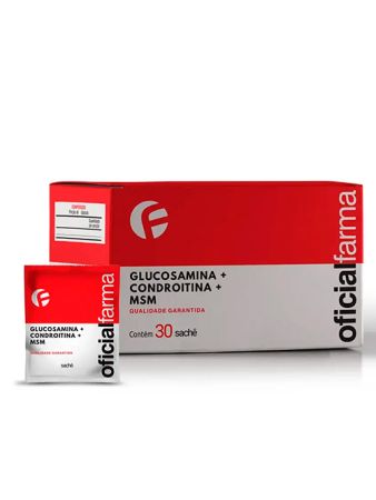 Glucosamina + Condroitina C/ 30 Sach&ecirc;s Sabor Tangerina