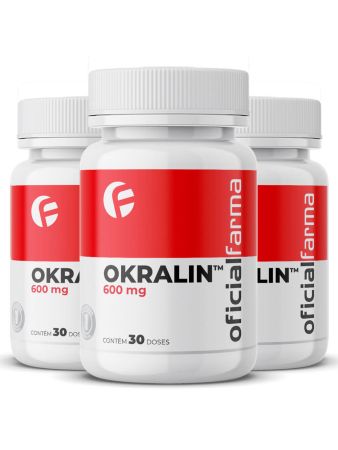 3 Okralin (Controle da Absorção de Gordura) 600mg 30 Doses