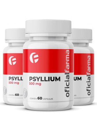 3 Psyllium 500Mg 60 Cápsulas