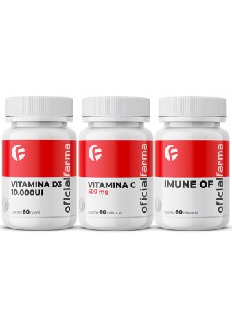Supra Imune (Vitamina D3 10.000UI + Vitamina C 500mg + Multivitaminico Imune OF)