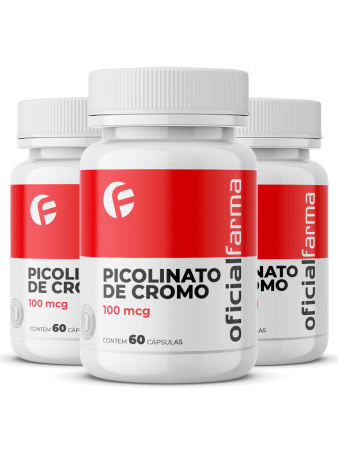 3 Picolinato De Cromo 100 Mcg 60 C&aacute;psulas