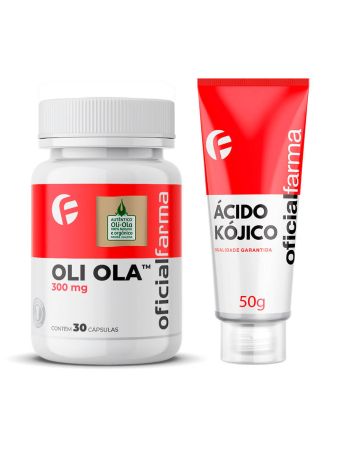 Oli Ola™ 300Mg 30 Cápsulas + Ácido Kójico Dipalmitato 50g (Tratamento de Manchas)